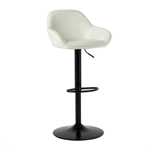 Mistana™ Thibodeaux Swivel Adjustable Height Bar Stool & Reviews Wayfair